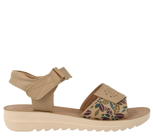 Sandale casual, dama, FORMAZIONE, 27-10 bej, piele naturala